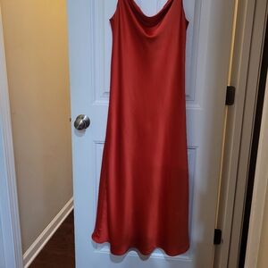 Slip Dress Glam Vibrant Red